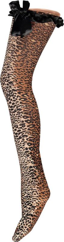 Apollo - Dames Fantasy Panty Stay Up - Tijger Print - Panty met Print