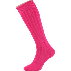 Apollo - Party Soccer Sokken - Fluor Roze - 100% Polyacryl - 1x Paar