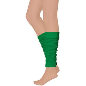 Apollo - Beenwarmer feest - Carnaval beenwarmers - groen - One size - Beenwarmers dames - Beenwarmers carnaval - Beenwarmers heren - Beenwarmers