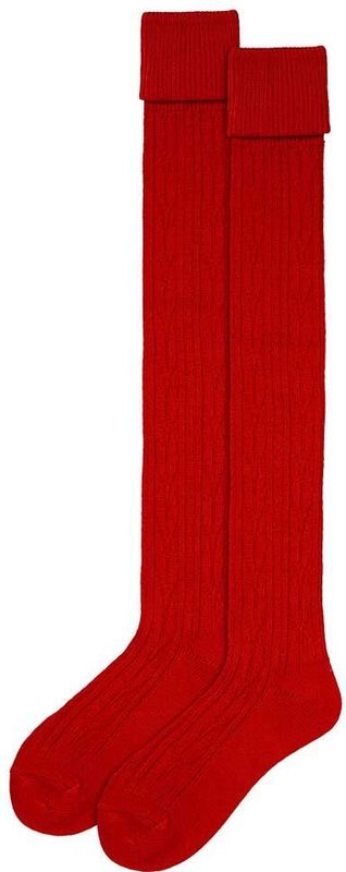 Apollo - Feest Over Kniekousen - Rood - 1x Paar - 90% Polyacryl