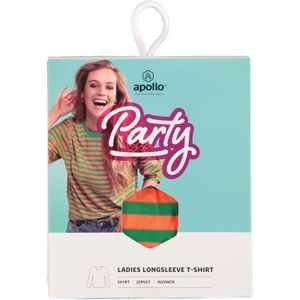 Apollo Party - Dorus - T-shirt - Oranje/Groen - 100% Katoen