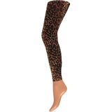 Apollo - Dames legging met print - Leopard design - Maat S/M - Legging dames - Legging meisje - Leggings - Legging carnaval - Legging dames katoen