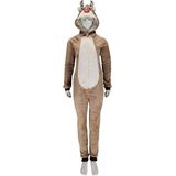 Apollo - Kerst Onesie - Bruin/Groen - 100% Polyester - 1 stuk