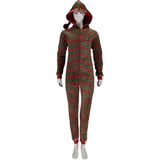 Apollo - Kerst Onesie - Bruin/Groen - 100% Polyester - 1 stuk
