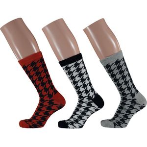 Apollo - Sokken - Assorti Kleuren - Fashion - Donker Motief