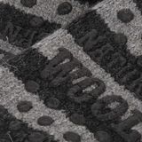 Apollo - Stripes - Wollen Huissokken - Donker Grijs - Antislip