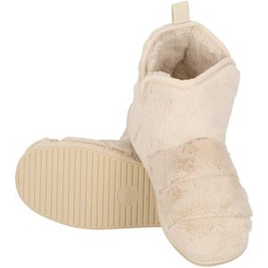 Apollo - Hoge Sloffen - Beige - Fake Fur - 1 Paar