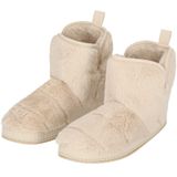 Hoge Sloffen - Beige - Fake Fur - Dames