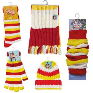 Sokken - Rood/Wit/Geel - 92% Polyamide - 8% Elastaan - Voordeelpakket 5 stuks