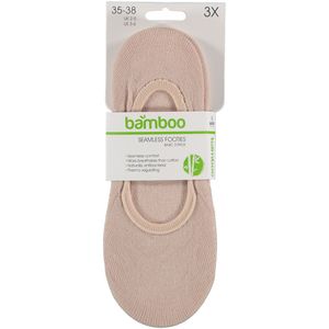 Bamboe Sneaker Footies - Skin - 3-Pak