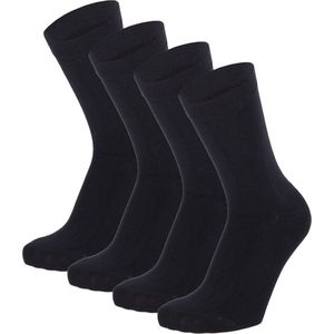 Apollo - Bamboe Kindersokken Basic - Navy Blauw - 4-Pak