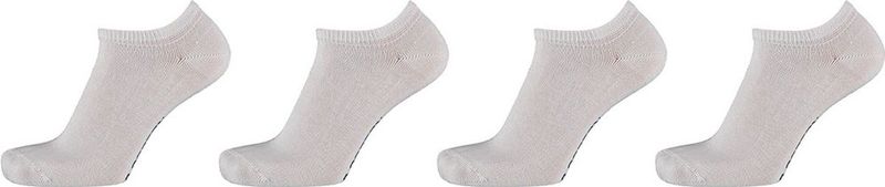 Apollo - Sneakersokken - Wit - Biologisch Katoen - 1 X 4 Paar