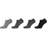 Apollo - Sneakersokken - Grijs - Biologisch Katoen - 4-Pak
