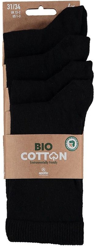 Apollo - Kindersokken Basic - Navy Blauw - 4 Pak