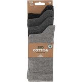 Apollo Kindersokken basic Bio Katoen Grijs 4 Pak/26 Kindersokken Kindersokken multipack
