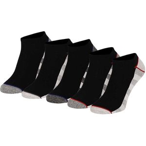 Apollo - Enkelsokken Heren - Zwart - 5-Pak - 75% Katoen - 22% Polyester - 3% Elastaan