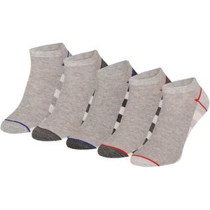 Apollo - Enkelsokken - Grijs - 5-Pak - Heren