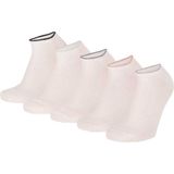 Apollo - Sneakersokken Dames - Wit - Maat 36/41 - Enkelsokken dames - Sneakersokken dames maat 39 42 - Sneakersokken