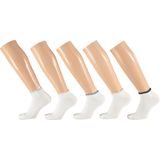 Apollo - Sneakersokken Dames - Wit - Maat 36/41 - Enkelsokken dames - Sneakersokken dames maat 39 42 - Sneakersokken