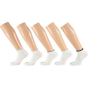 Sneakersokken Dames - Wit - 5-Pak