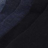 Apollo - Kinder Sneakersokken - Navy Blauw - 5-Pak - 75% Katoen