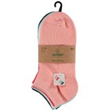 Apollo - Kinder Sneakersokken - Multi Color - 5-Pak -Maat 23/26 - Kindersokken- Sneakersokken kinderen