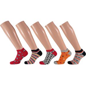 Apollo - Sneakersokken - Fashion Kleuren - 10-Pak - Kindersokken