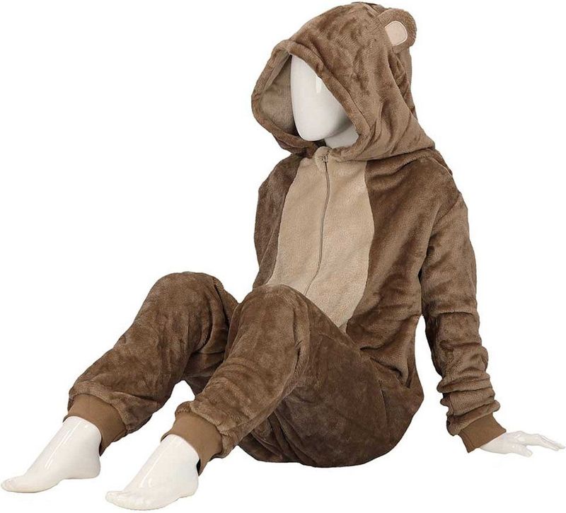 Apollo - Bamboe Kinder Onesie - Bruin - Jongens en Meisjes