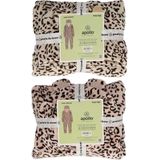 Apollo - Kinder Onesie - Leopard - Roze - Fleece