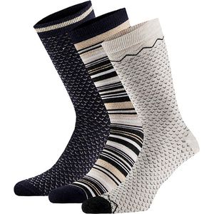 Bamboo by Apollo - Dames Sokken - Multi Marine - 6-Pak - Bamboe Mix