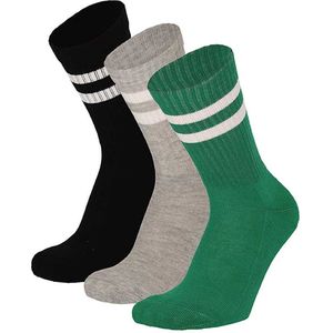 Apollo - Sportsokken - Multi Groen - 3-Pak - Kindersokken