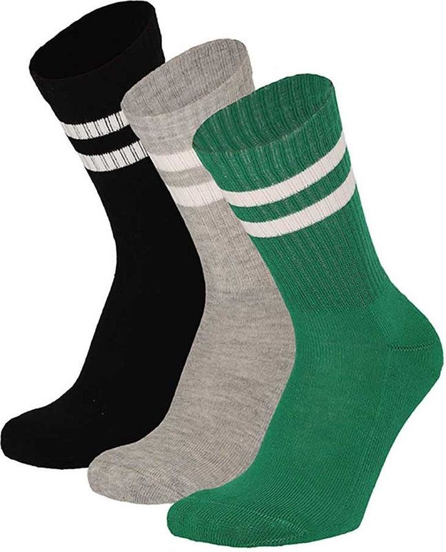 Apollo - Sportsokken - Multi Groen - 3-Pak - Kindersokken