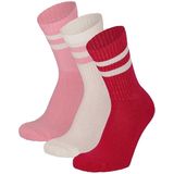 Apollo - Sportsokken - Multi Roze - 3-Pak - 75% Katoen