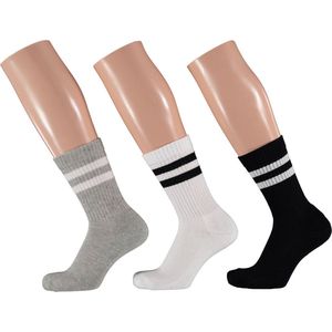 Apollo - Sportsokken - Multi Zwart - 3-Pak - Unisex