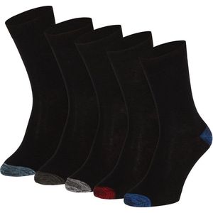 Sokken - Multi Zwart - Katoen - 10-Pak