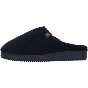 Apollo - Pantoffels - Navy Blauw - Teddy Wol