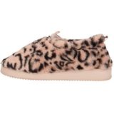 Apollo - Hoge Sloffen - Roze - Beige - Imitatiebont