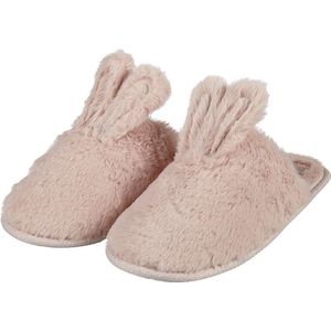 Apollo - Instap pantoffels dames - Roze - Bunny - Maat 37/38 - Pantoffels dames - Sloffen dames - Pantoffels dames maat 37