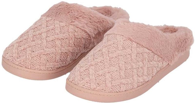 Apollo - Pantoffels - Roze - Zachte Rand - 100% Polyester