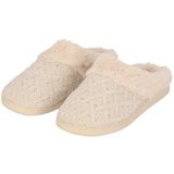 Apollo - Pantoffels - Beige - Teddy Fox - 100% Polyester - Instap