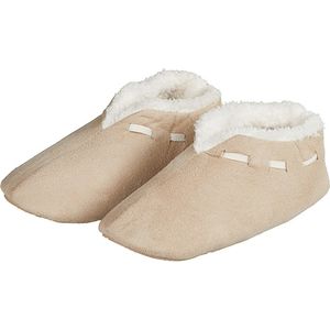 Apollo Spaanse Dames Sloffen | Beige | Maat 39/40 EU | Comfortabele Pentoffels Dames voor Winters | Anti-Slip Pantoffels Dames Voor Binnen Buiten