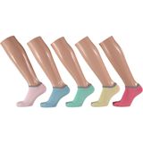 Apollo - Sneakersokken meisjes - Fashion - Multi color - Maat 35/38 - Sneakersokken - Enkelsokken kinderen - Korte sokken kinderen