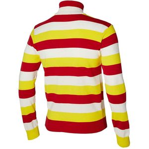 Apollo - Gebreide Carnavalstrui - Rood/Wit - Rood/Geel/Groen - 100% Katoen