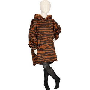 Apollo - Oversized Beren Hoodie Kids - Bruin - Hoodie jongens - Hoodie deken - Hoodie Meisjes