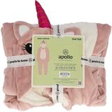 Morethansocks - Kinder Onesie - Unicorn - Roze - Dieren Onesie