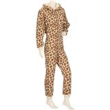 Apollo - Dames Onesie - Panterprint - Bruin - Dieren Onesie