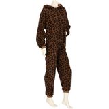 Apollo - Dames Onesie - Panterprint - Bruin - Dieren Onesie