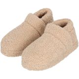 Apollo - Sloffen Dames - Teddy - Beige - 100% Polyester - 1 X Paar