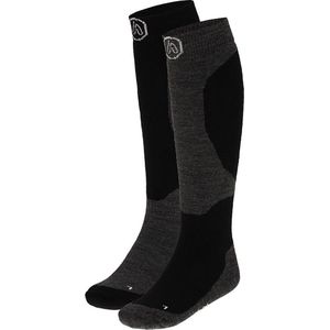 Apollo - Skisokken - Multi Zwart - Multi Grijs - Multi Blauw - Multi Roze - 2 X Paar - 80% Polyacryl