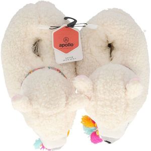 Apollo - Alpaca Instap Pantoffels - Beige - 100% Polyester - 1 x Paar
